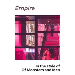 Cover art for Empire - Of Monsters and Men karaoke version