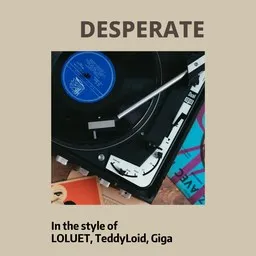 Cover art for desperate - Giga,LOLUET,TeddyLoid karaoke version