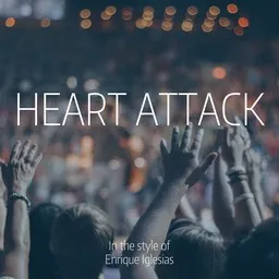 Cover art for Heart Attack - Enrique Iglesias karaoke version