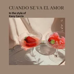 Cover art for Cuando Se Va El Amor - Kany García karaoke version