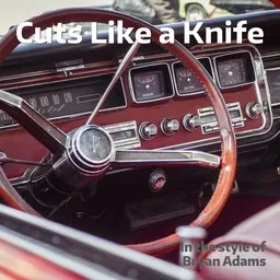Cover art for Cuts Like a Knife - Bryan Adams karaoke version