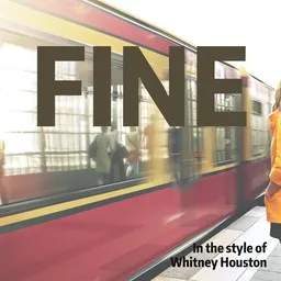 Cover art for Fine - Whitney Houston karaoke version