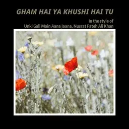 Cover art for Gham Hai Ya Khushi Hai Tu - Nusrat Fateh Ali Khan,Unki Gali Main Aana Jaana karaoke version