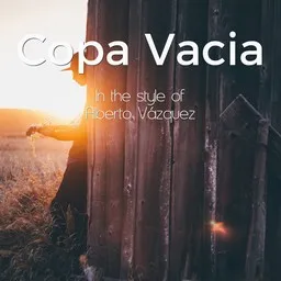 Cover art for Copa Vacia - Alberto Vázquez karaoke version