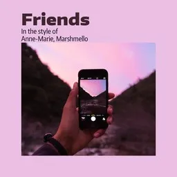 Cover art for Friends - Anne-Marie,Marshmello karaoke version