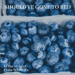Cover art for Should've Gone To Bed - Plain White T's karaoke version