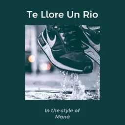 Cover art for Te Llore Un Rio - Maná karaoke version