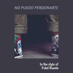 Cover art for No Puedo Perdonarte - Fidel Rueda karaoke version