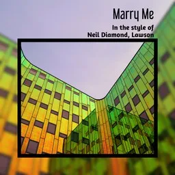 Cover art for Marry Me - Lawson,Neil Diamond karaoke version