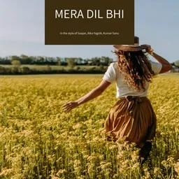 Titelbild für Mera Dil Bhi - Alka Yagnik,Kumar Sanu,Saajan Karaoke-Version
