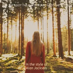 Omslagsbild för She's Got the Rhythm (And I Got the Blues) - Alan Jackson karaokeversion