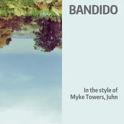 Cover art for Bandido - Juhn,Myke Towers karaoke version