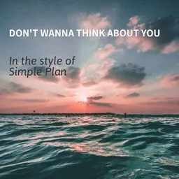 Cover art for Don't Wanna Think About You - Simple Plan karaoke version