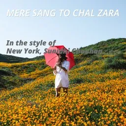 Karaokekappaleen Mere Sang To Chal Zara - New York,Sunidhi Chouhan kansikuva