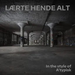 Cover art for Lærte Hende Alt - A'typisk,Lærke Emilie karaoke version