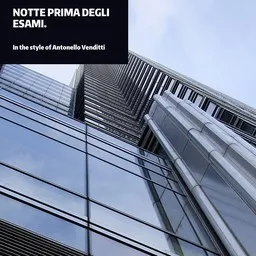 Cover art for Notte Prima Degli Esami. - Antonello Venditti karaoke version