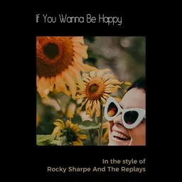 Karaokekappaleen If You Wanna Be Happy - Rocky Sharpe And The Replays kansikuva