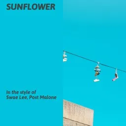 Cover art for Sunflower - Post Malone,Swae Lee karaoke version