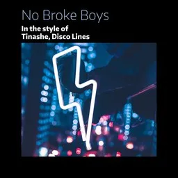 Titelbild für No Broke Boys - Disco Lines,Tinashe Karaoke-Version