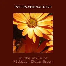 Cover art for International Love - Chris Brown,Pitbull karaoke version