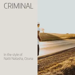 Karaokekappaleen Criminal - Natti Natasha,Ozuna kansikuva