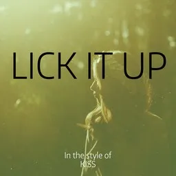 Karaokekappaleen Lick It Up - KISS kansikuva
