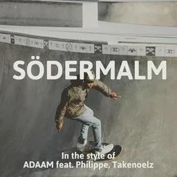 Omslagsbild för Södermalm - ADAAM,Philippe,Takenoelz karaokeversion