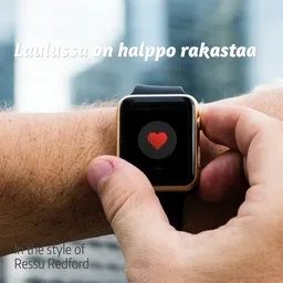 Cover art for Laulussa on helppo rakastaa - Ressu Redford karaoke version