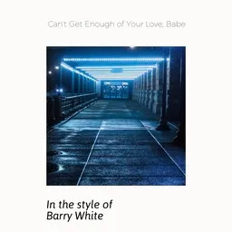 Cover art for Can't Get Enough of Your Love, Babe - Barry White karaoke version