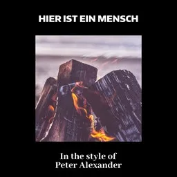 Titelbild für Hier Ist Ein Mensch - Peter Alexander Karaoke-Version