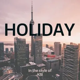 Karaokekappaleen Holiday - KSI kansikuva