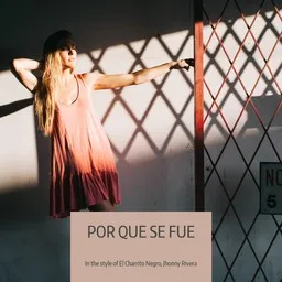 Cover art for Por Que Se Fue - El Charrito Negro,Jhonny Rivera karaoke version