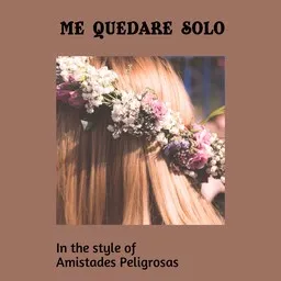 Cover art for Me Quedare Solo - Amistades Peligrosas karaoke version