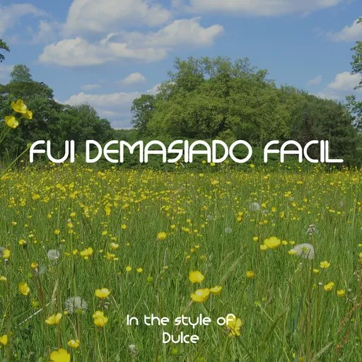 Karaoke Fui Demasiado Facil by Dulce — sing along with lyrics on Singa