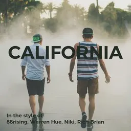 Cover art for California - 88rising,Niki,Rich Brian,Warren Hue karaoke version