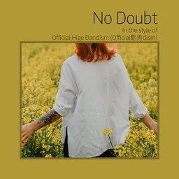 Titelbild für No Doubt - Official Hige Dandism (Official髭男dism) Karaoke-Version