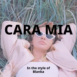 Cover art for Cara Mia - Blanka karaoke version