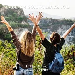 Cover art for Babe, I'm Gonna Leave You - Led Zeppelin karaoke version