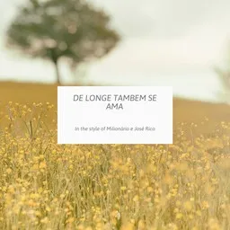 Cover art for De Longe Tambem Se Ama - Milionário e José Rico karaoke version