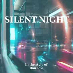 Cover art for Silent Night - Bon Jovi karaoke version