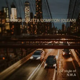 Titelbild für Straight Outta Compton (clean) - N.W.A Karaoke-Version
