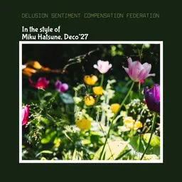 Karaokekappaleen Delusion Sentiment Compensation Federation - Deco*27,Miku Hatsune kansikuva