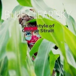 Cover art for Blue Clear Sky - George Strait karaoke version