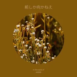 Cover art for 前しか向かねえ - AKB48 karaoke version