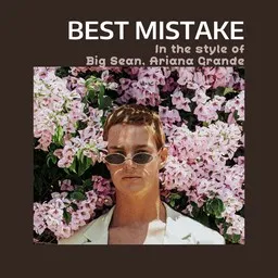 Cover art for Best Mistake - Ariana Grande,Big Sean karaoke version