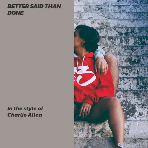 Karaoke Better Said Than Done by Charlie Allen — sing along with lyrics on Singa