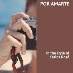 Titelbild für Por Amarte - Karlos Rosé Karaoke-Version