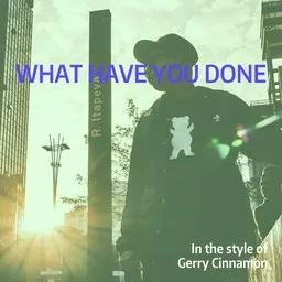 Cover art for What Have You Done - Gerry Cinnamon karaoke version