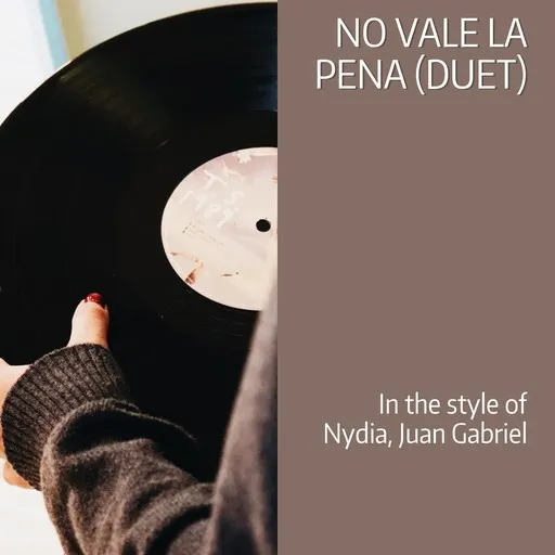 Karaoke No Vale La Pena (Duet) av Juan Gabriel, Nydia — sjung med på texten på Singa