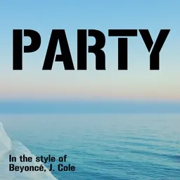 Cover art for Party - Beyoncé,J. Cole karaoke version
